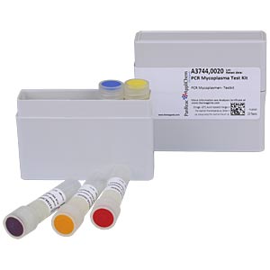 PCR Mycoplasmen - Testkit I fr 20 Tests zum Nachweis von Mycoplasmen in Zellkulturen und anderen biologischen Materialien, Fertig zum Einsatz</p>PCR Mycoplasma - Test kit I for 20 tests for the detection of mycoplasma in cell cultures and other biological materials, ready for use</p>Laborbedarf,Zellkutur,Mycoplasmen - Testkit I