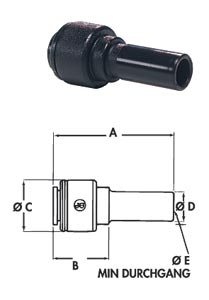 Reduzier-Verbinder,Reduzier-Stutzen (Reducer), Steckverbinder (a,i)