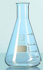 Erlenmeyerkolben Enghals, DURAN mit Teilung