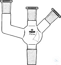 Dreihalsaufstze, Kern NS,Hlse NS</p>Multiple adapters 3 Necks, cone ST, sockets ST </p>Laborbedarf,Laborglas,NS-Bauteile,Dreihalsaufsatz