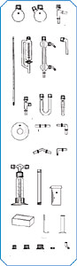 SVS-Combi-Box Bausatz 1 verpackt in 3 Schaumstoffeinlagen und stabilem berkarton<br>Combi-Box Set 1 - Threads, Content: 1x Flask, round bottom, 100 ml, with GL 25/12 , 2x Flasks, 100 ml, center neck GL 25/12, side neck angled GL 18/10 , 1x Recovery head, 1 FA 12, 1 FA 10, 1 GL 18/6 , 1x Thermometer, solid stem -10 - +250 C: 1 C , 1x Dropping funnel with pressure equalizing, cylindrical, graduated ST-stopcock, 50 ml, 1 GL 18 , 1x Condenser, Liebig, 160 mm, 1 GL 18/10, 1 FA 10, 2 GL 14/6 with 2 hose connection made of polypropylene , 1x Delivery adapter-Inlet tube, bent, 1 GL 18/10  1x Adapter, straight, with side tube, 1 GL 18/10, 1 FA 10, 1 GL 14/6 , 1x U-tube, 2 GL 18/10 , 2x Test tubes, graduated, 10 ml, 1 GL 18/10 ,2x Isoplan-safety discs, 19 mm bore (resistant up to 750 C)  2x Isoplan-safety discs, 25 mm bore (resistant up to 750 C)  2x Connection tubes, straight, 2 FA 10  1x Connection tubes, 90 bent, 2 FA 10 , 1x Connection tubes, 120 bent, 2 FA 10 , 1x Connection tubes, 90 bent, with hose connection, 1 FA 10 , 2x Wash bottles, graduated, 100 ml, with plastic-base, 1 GL 32/18, with head 2 GL 18/10 , 1x Reaction tube, 2 GL 25/10 , 1x Container filled with 40 boiling balls , 1x Pneumatic tanks made of SAN, 2500 ml, 310 x 132 x 67 mm, with cover , 1x Gas outlet tube, bent , 1x Jars with ground cover 200 x 40 mm , 2x Screw caps, top with hole, GL 14 , 6x Screw caps, top with hole, GL 18 , 3x Screw caps, top with hole, GL 25  2x Screw caps, top with hole, GL 32 , 1x Screw caps, top closed, GL 18, with PTFE washer , 1x Gasket, Silicone rubber, with PTFE washer 12 x 6 for GL 14, FA 6 , 1x Gasket, Silicone rubber, with PTFE washer 16 x 6 for GL 18, FA 6 , 6x Gaskets, Silicone rubber, with PTFE washer 16 x 10 for GL 18, FA 10 , 2x Gaskets, Silicone rubber, with PTFE washer 22 x 10 for GL 25, FA 10 , 2x Gaskets, Silicone rubber, with PTFE washer 22 x 12 for GL 25, FA 12 , 2x Gaskets, Silicone rubber, with PTFE washer 29 x 18 for GL 32, FA 18 , 2x Hose connection, bent, GL 14, made of polypropylene<br>Laborbedarf Schulausrstungen Chemieunterricht (Kat.03)