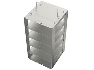 Edelstahlgestell fr Tiefkhltruhen mit Klappgriff fr 5 Kryoboxen Hmax= 54mm</p>Freezer Racks, stainless steel with handle for chest freezers</p>Laborbedarf,Kryozubehr,Edelstahlgestelle fr Tiefkhltruhen