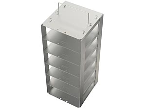 Edelstahlgestell fr Tiefkhltruhen mit Klappgriff fr 6 Kryoboxen Hmax= 54mm<p>Freezer Racks, stainless steel with handle for chest freezers</p>Laborbedarf,Kryozubehr,Edelstahlgestelle fr Tiefkhltruhen