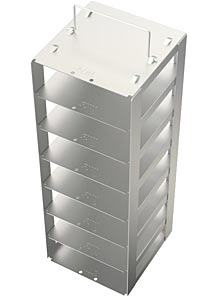 Edelstahlgestell fr Tiefkhltruhen mit Klappgriff fr 7 Kryoboxen Hmax= 54mm<p>Freezer Racks, stainless steel with handle for chest freezers</p>Laborbedarf,Kryozubehr,Edelstahlgestelle fr Tiefkhltruhen