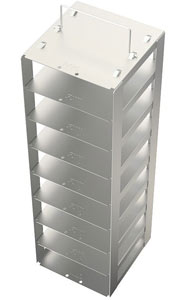 Edelstahlgestell fr Tiefkhltruhen mit Klappgriff fr 8 Kryoboxen Hmax= 54mm<p>Freezer Racks, stainless steel with handle for chest freezers</p>Laborbedarf,Kryozubehr,Edelstahlgestelle fr Tiefkhltruhen