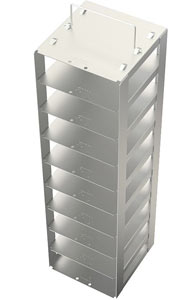 Edelstahlgestell fr Tiefkhltruhen mit Klappgriff fr 9 Kryoboxen Hmax= 54mm<p>Freezer Racks, stainless steel with handle for chest freezers</p>Laborbedarf,Kryozubehr,Edelstahlgestelle fr Tiefkhltruhen