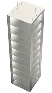 Edelstahlgestell fr Tiefkhltruhen mit Klappgriff fr 10 Kryoboxen Hmax= 54mm<p>Freezer Racks, stainless steel with handle for chest freezers</p>Laborbedarf,Kryozubehr,Edelstahlgestelle fr Tiefkhltruhen