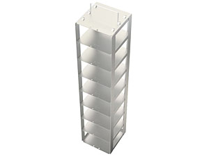 Edelstahlgestell fr Tiefkhltruhen mit Klappgriff fr 8 Kryoboxen H= 75mm</p>Freezer Racks, stainless steel with handle for chest freezers</p>Laborbedarf,Kryozubehr,Edelstahlgestelle fr Tiefkhltruhen