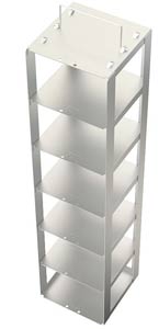 Edelstahlgestell fr Tiefkhltruhen mit Klappgriff fr 6 Kryoboxen H= 95mm</p>Freezer Racks, stainless steel with handle for chest freezers</p>Laborbedarf,Kryozubehr,Edelstahlgestelle fr Tiefkhltruhen