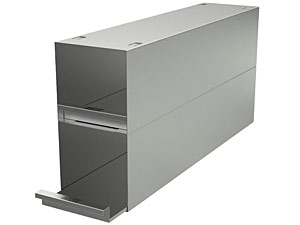 Schubladenlagergestelle,  8 (2x4) Edelstahl fr Tiefkhlschrnke Tiefe 540mm fr Kryo-Boxen 130x130mm Hmax=128mm</p>Freezer Racks  8 (2x4), stainless steel, with drawers for upright freezers deep 540mm, for boxes 130x130x128mm</p>Laborbedarf,Tiekhlschrankzubehr,Schubladengestelle fr Freezer