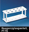 Reagenzglasgestell PTFE fr Gefe bis  13 mm, 21 Stellpltze