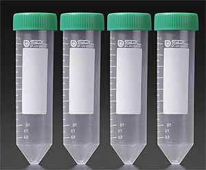 Zentrifugenrhrchen 40 ml, 20000 g, konisch mit Schraubverschluss, steril, VE = 100 Stck im Beutel, Unterverpackung 10 Stck,  graduiert, 30 x 115 mm<br>Laborbedarf, Zentrifugenrhrchen