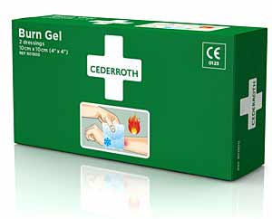 Cederroth Brandwunden Pack Erste Hilfe fr Brandverletzungen. Pat in die Erste Hilfe Station.<br>Cedderoth Burn Gel Dressing<br>Laborbedarf, Arbeitsschutz, Erst Hilfe