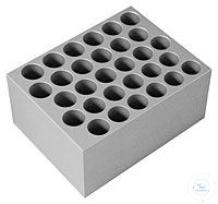 Metallblock BLT535 fr 30 x  = 15 mm <p>Suchwort: Laborbedarf, Metallblockthermostat, Blockthermostat, Temperieren von Rhrchen</p>