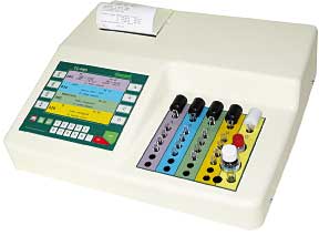 5-Kanal-Coagulometer CC-4000 , fr grundlegenden coagulationalen Bestimmungen mittels der chronometrischen Methode durch den Einsatz von Chromsubstraten und der immunochemischen Methode (D-Dimer)<br>Laborbedarf,Analysegerte,Koagulometer,Turbidimetrie,Colorimetrie