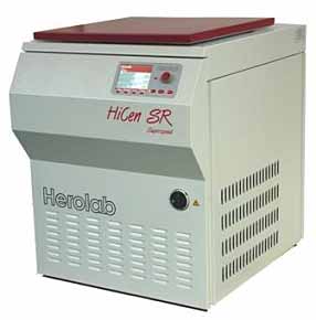 Standzentrifuge HiCen SR, Kapazitt max. 4 x 1000 ml, gekhlt,maximale Drehzahl: 22000 U/min, Maximale relative Zentrifugalbeschleunigung:55000 g, 220V oder 400V,50/60Hz<br>Laborbedarf,Zentrifugen,Highspeedzentrifugen