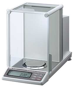 Analysenwaage HR-202i, Ablesbarkeit: 0.1mg / 0.01mg, Kapazitt: 220g/51g,Wgeplatte: 90mm, externe  Kalibrierung, 3 Jahre Garantie<br>Analytical Balances<br>Laborbedarf,Laborwaagen,Analysenwaagen