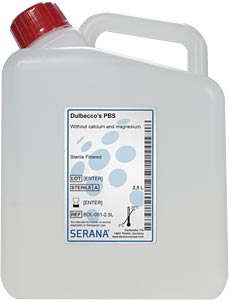 DPBS, Dulbecco's phosphatgepufferte Kochsalzlsung 1.0, steril filtriert</p>DPBS - Dulbecco's Phosphate Buffered Saline, 1.0l, Sterile Filtered</p>Zellkultur,Zellkulturpuffer,DPBS