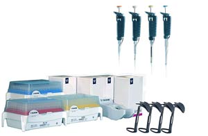 Gilson Pipetman  G , 4er Kit, bestehend aus 4 Pipetten mit einem Abwerfer aus Edelstahl: P2G (0,2-2,0 l), P20G (2,0-20 l), P200G (20-200 l) und P1000G (100-1000 l)</p>Gilson Pipetman G starter kit consisting of 3 pipettes with a stainless steel ejector: P2G (0.2-2.0 l), P20G (2.0-20 l), P200G (20-200 l) and P1000G (100 -1000l)</p>Laborbedarf,Liquid Handling,Volumendosierung,Pipetten,Gilson Pipetman G 4er-Kit