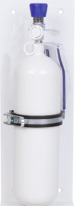 Wandhalterung fr 2l Sauerstoffflaschen, stabiler und robuster Aluminium-Einstellrahmen mit Klettbandsicherung, zum Stellen, Hngen oder als Einbau gleichermaen geeignet</p>Wall mounting bracket for 2 l oxygen cylinders, sturdy and robust aluminum frame with velcro backing, suitable for installation, hanging or installation alike</p>Laborbedarf,Arbeitsschutz,Flaschenhalterung,Halterung fr 2l Flasche Sauersoff