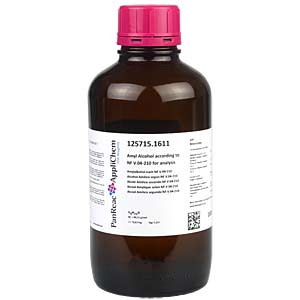 Amylalkohol nach NF V 04-210 zur Analyse, 98% als 3-Methyl-1-butanol und 2-Methyl-1-butanol (GC), 1.0 l Glasflasche, zur Bestimmung des Fettgehaltes in der Milch</p>Amyl Alcohol according to NF V 04-210 for analysis, for determining the fat content in the milk</p>Laborbedarf,Chemikalien,Lsungsmittel,Lebensmittelanalytik,Fettbestimmung in Milch,Amylalkohol nach NF V 04,210