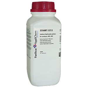 Natriumhydroxid  98%, Pltzchen zur Analyse, ACS, ISO</p>Sodium Hydroxide pellets 98%, for analysis, ACS, ISO</p>Laborbedarf,Chemikalien,Laugen,Natriumhydroxid