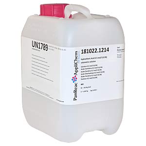 Salzsure 0,5 mol/l (0,5N) Malsung</p>Hydrochloric Acid 0.5 mol/l (0.5N) volumetric solution</p>Laborbedarf,Chemikalien,Masslsungen,Salzsure